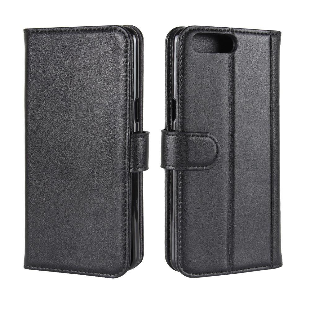 Étui en cuir veritable  OnePlus 5, Noir