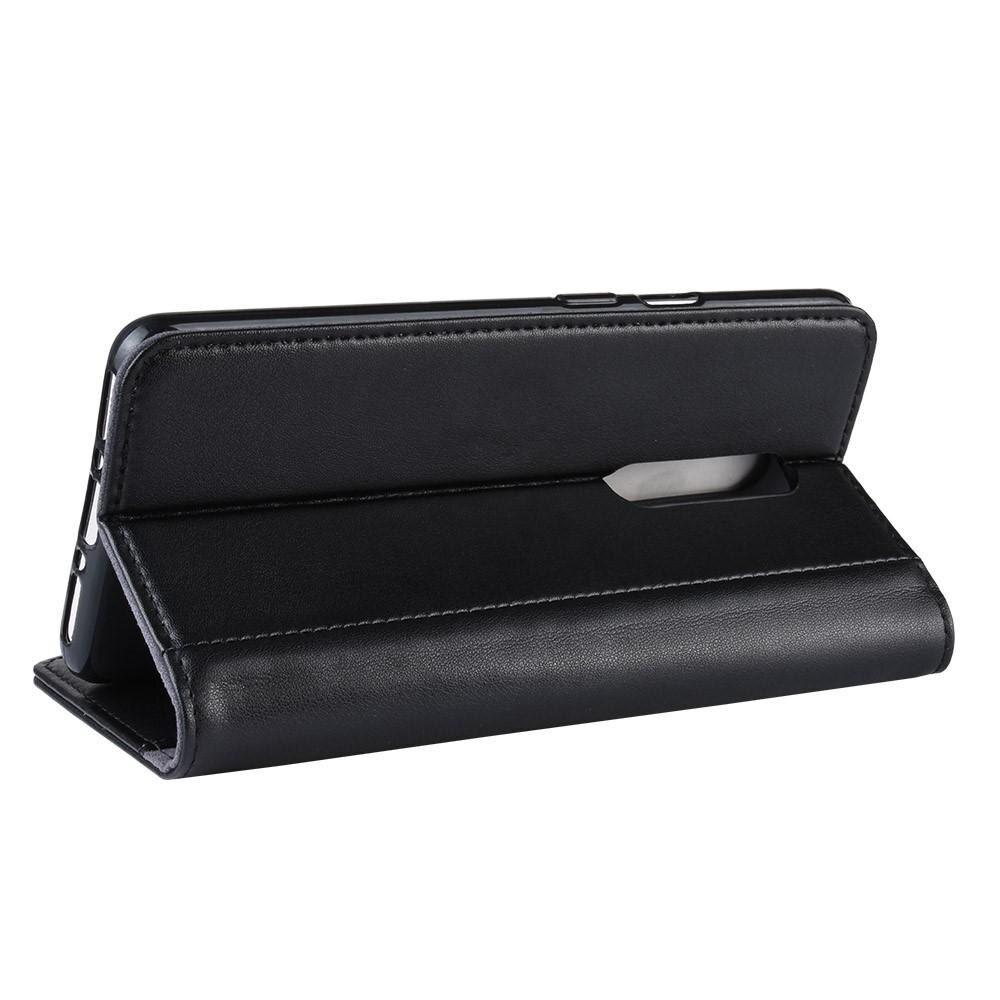 Étui en cuir veritable  OnePlus 7 Pro, Noir