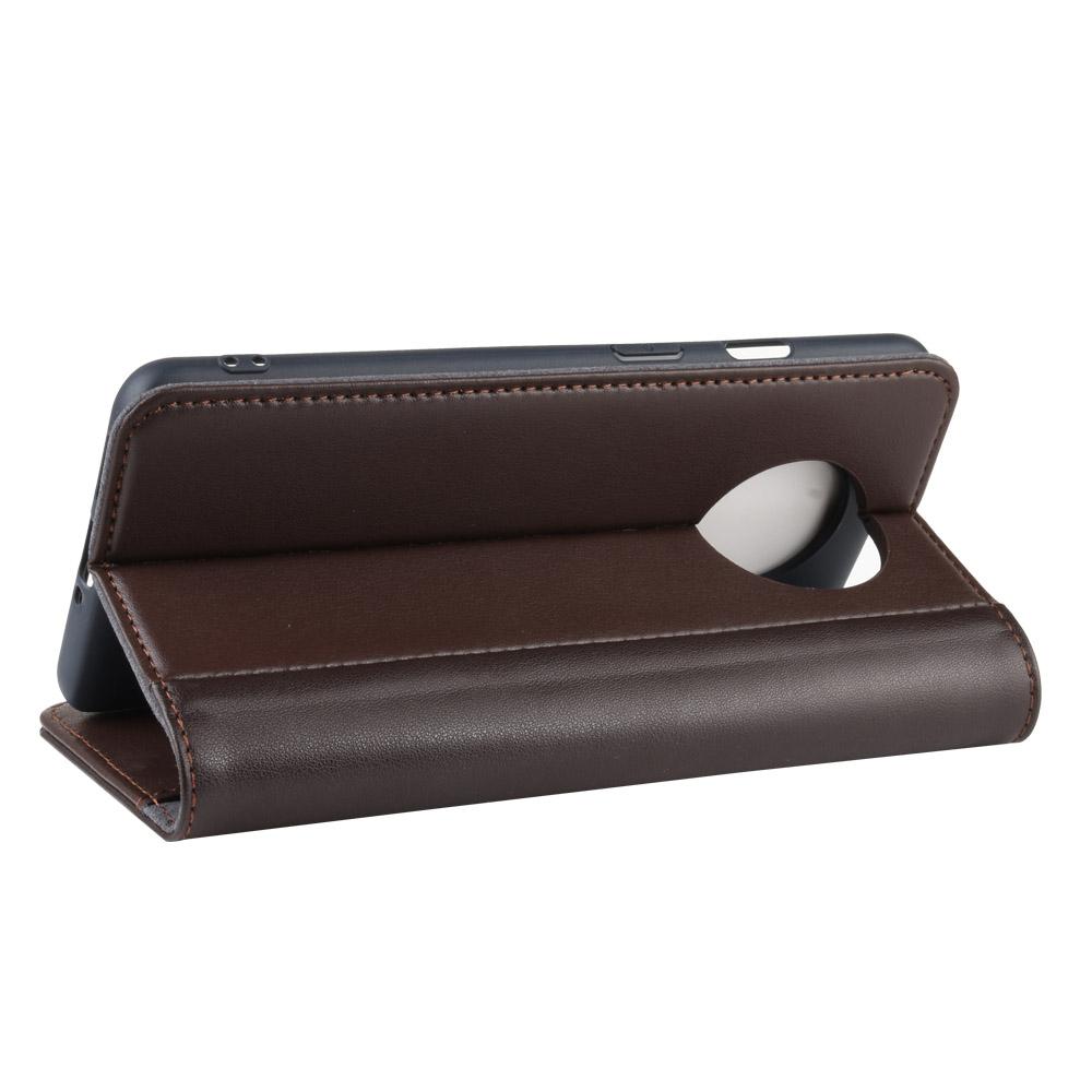 Étui en cuir veritable  OnePlus 7T, Marron