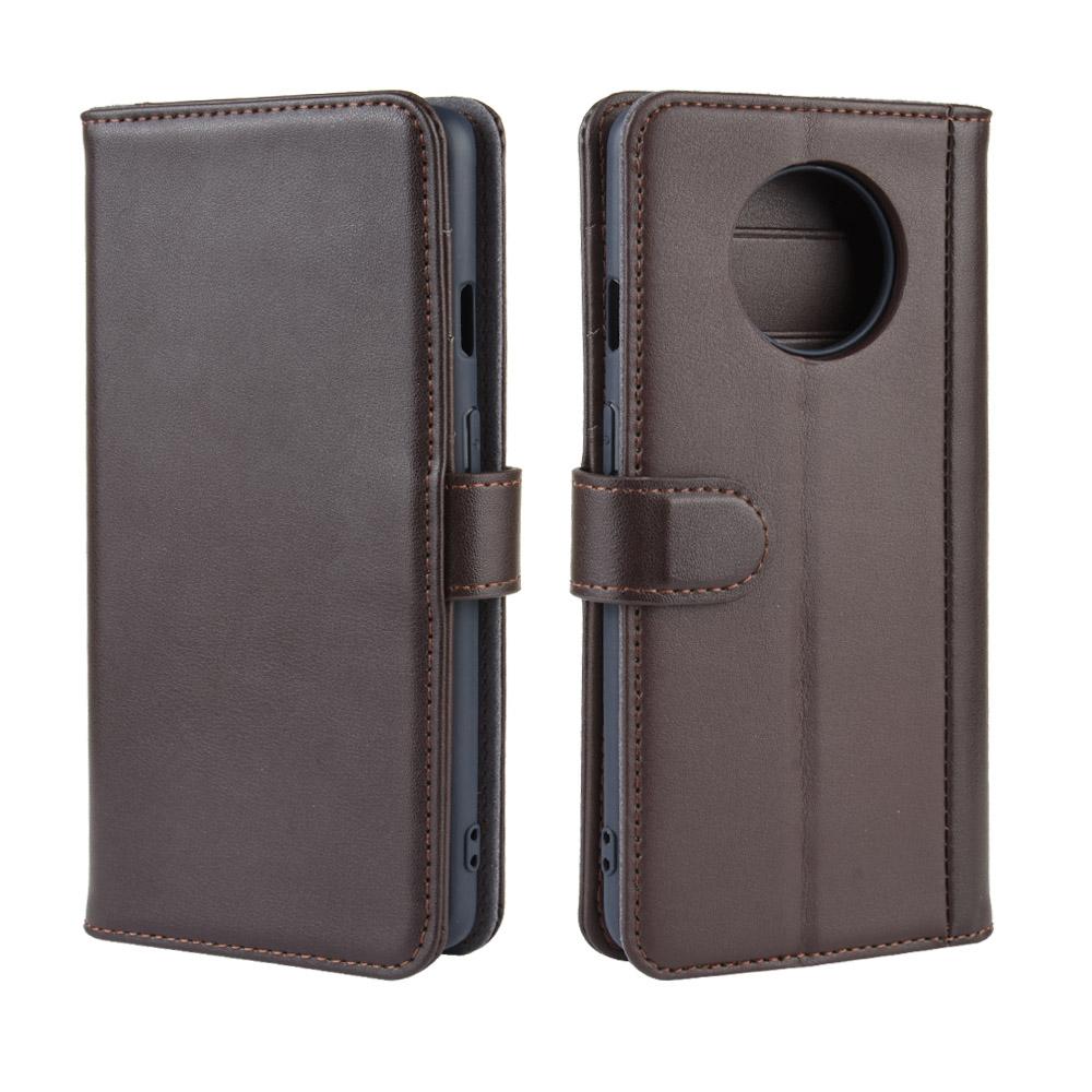 Étui en cuir veritable  OnePlus 7T, Marron