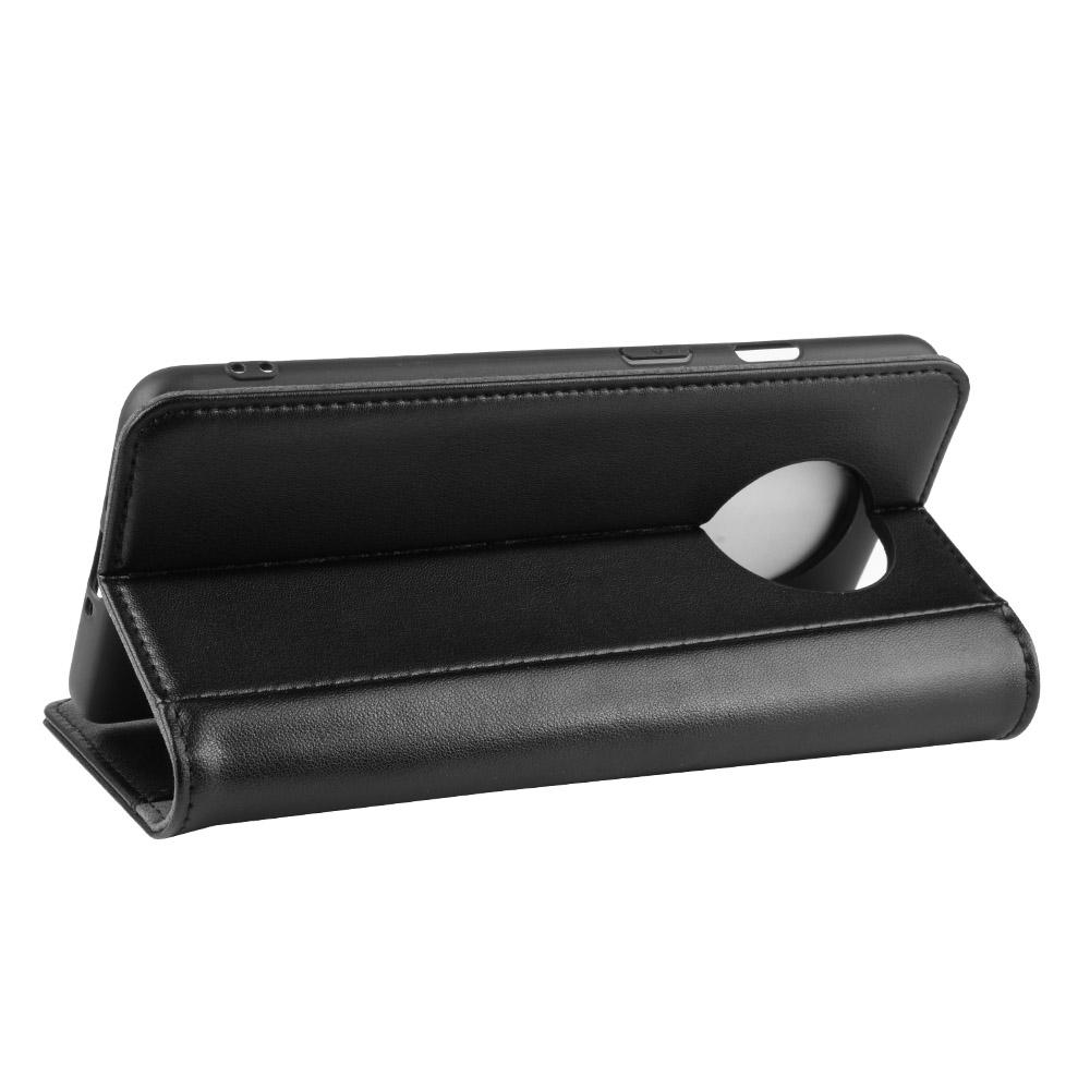 Étui en cuir veritable  OnePlus 7T, Noir