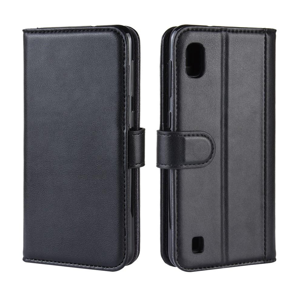 Étui en cuir veritable Samsung Galaxy A10, Noir