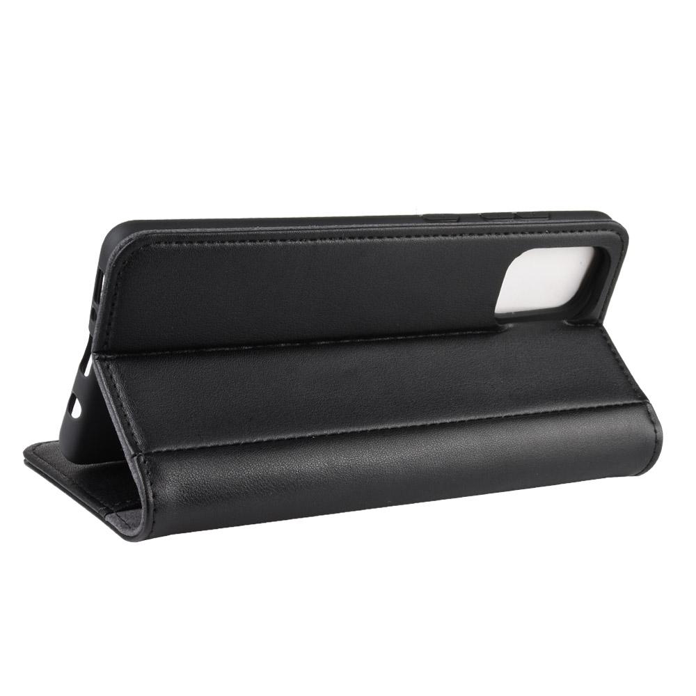 Étui en cuir veritable Samsung Galaxy A51, Noir