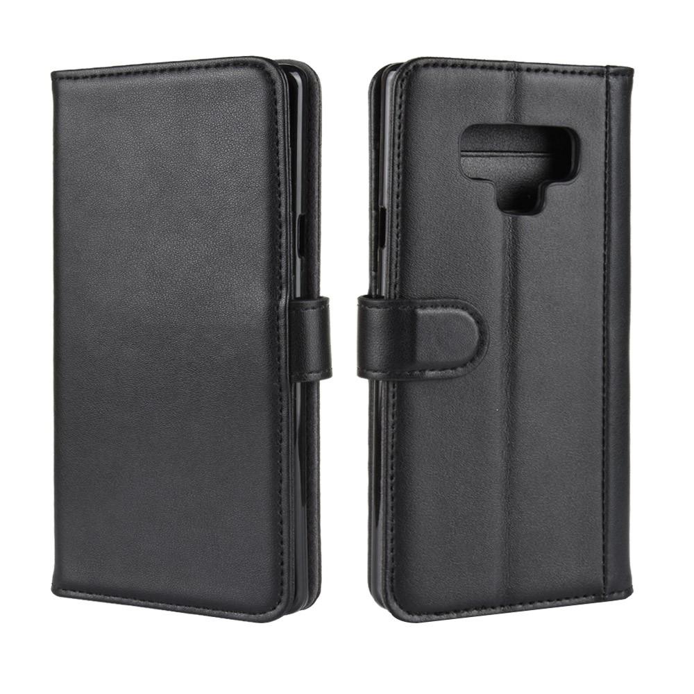 Étui en cuir veritable Samsung Galaxy Note 9, Noir