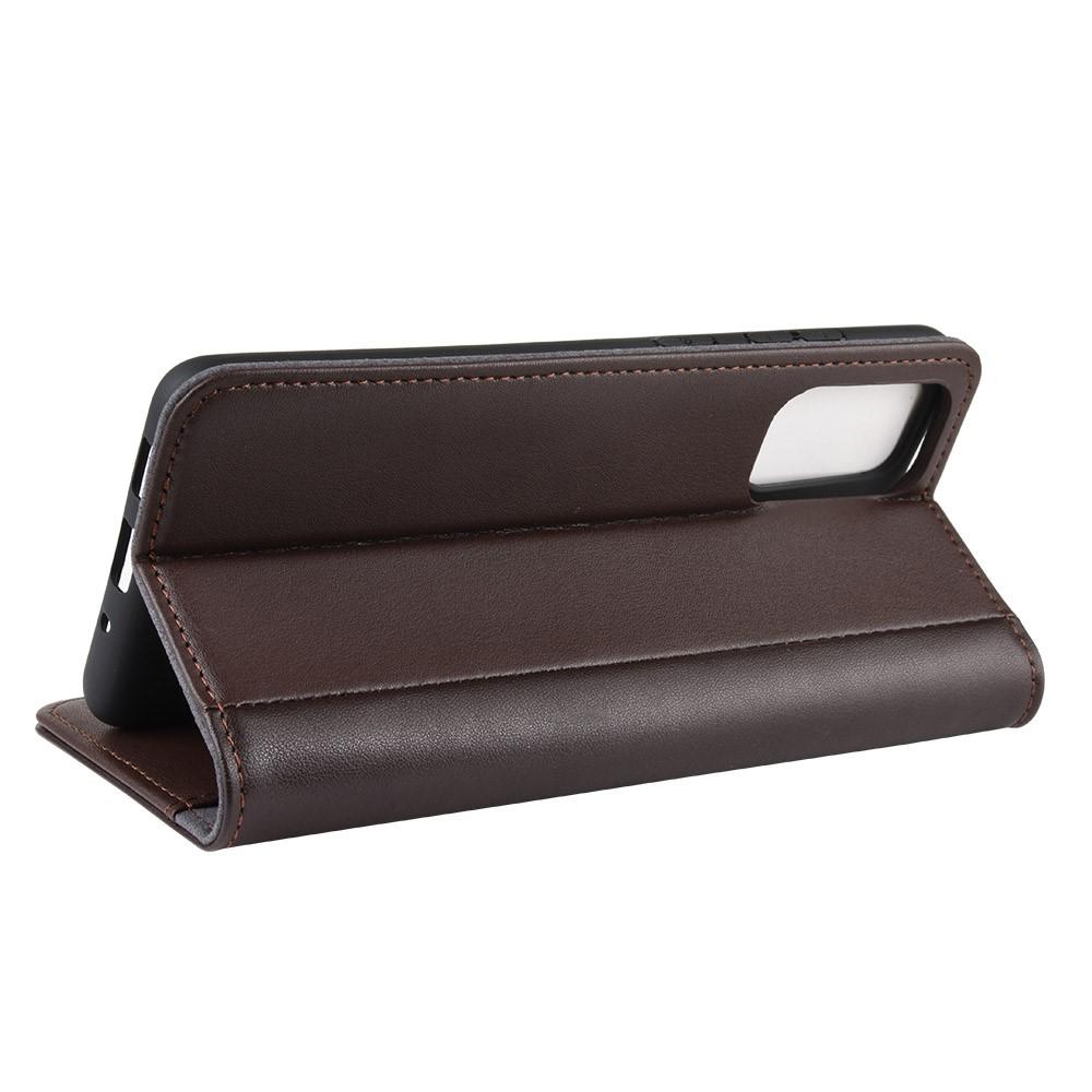 Étui en cuir veritable Samsung Galaxy S20, Marron