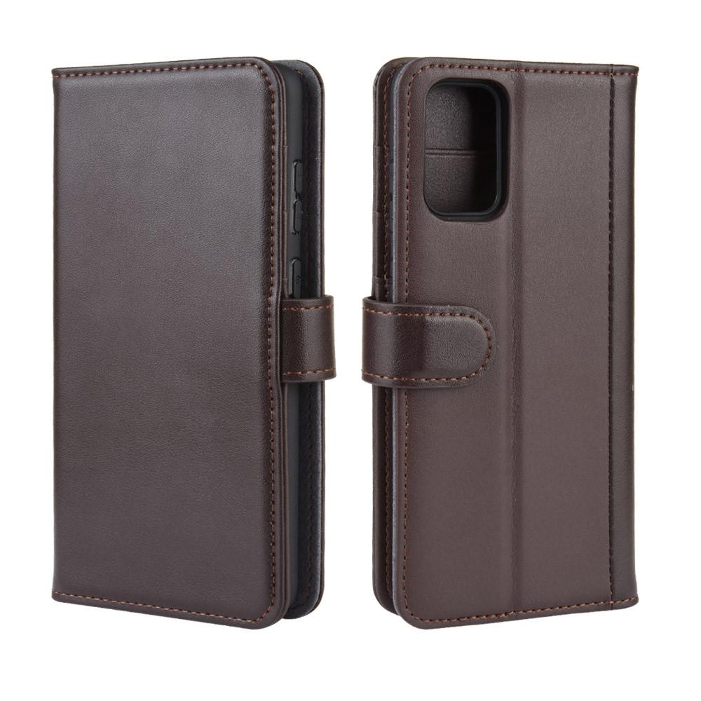 Étui en cuir veritable Samsung Galaxy S20, Marron
