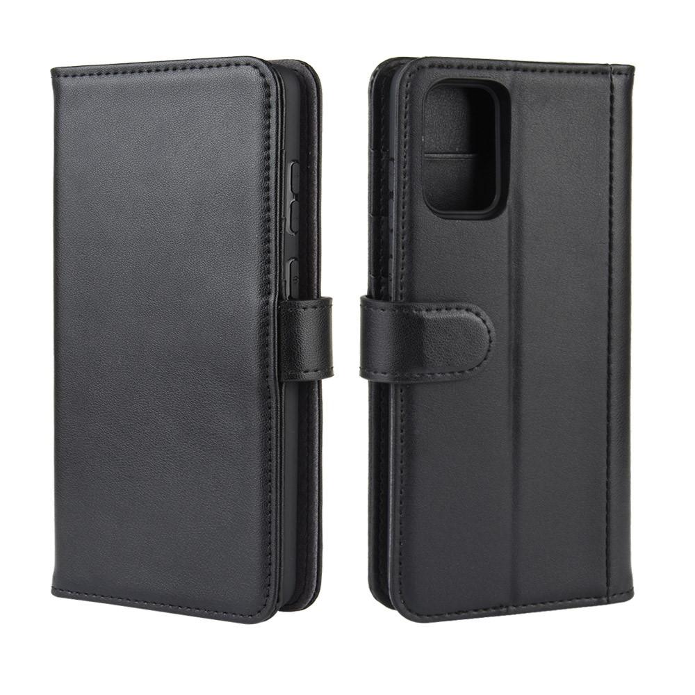Étui en cuir veritable Samsung Galaxy S20 Plus, Noir