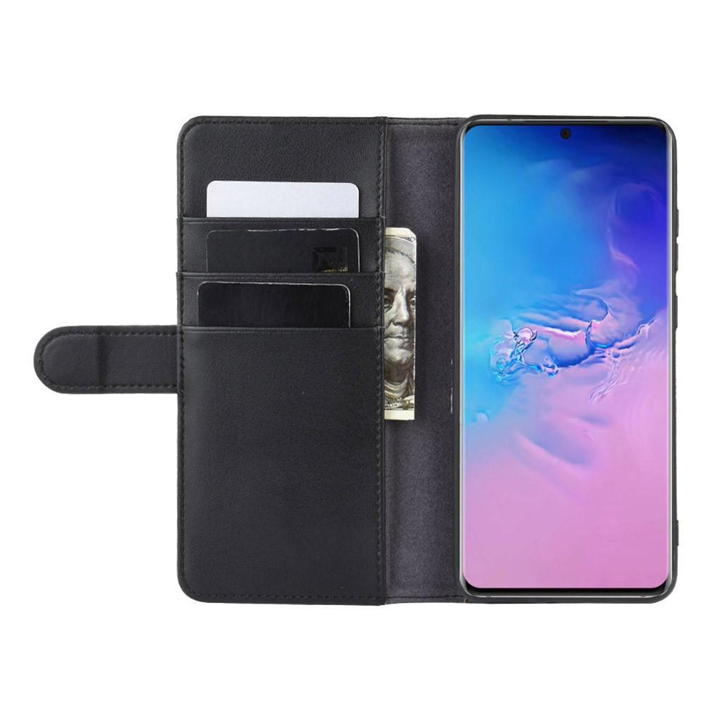 Étui en cuir veritable Samsung Galaxy S20 Ultra, Noir
