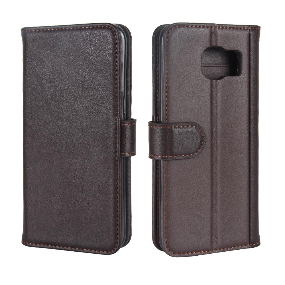 Étui en cuir veritable Samsung Galaxy S7, Marron