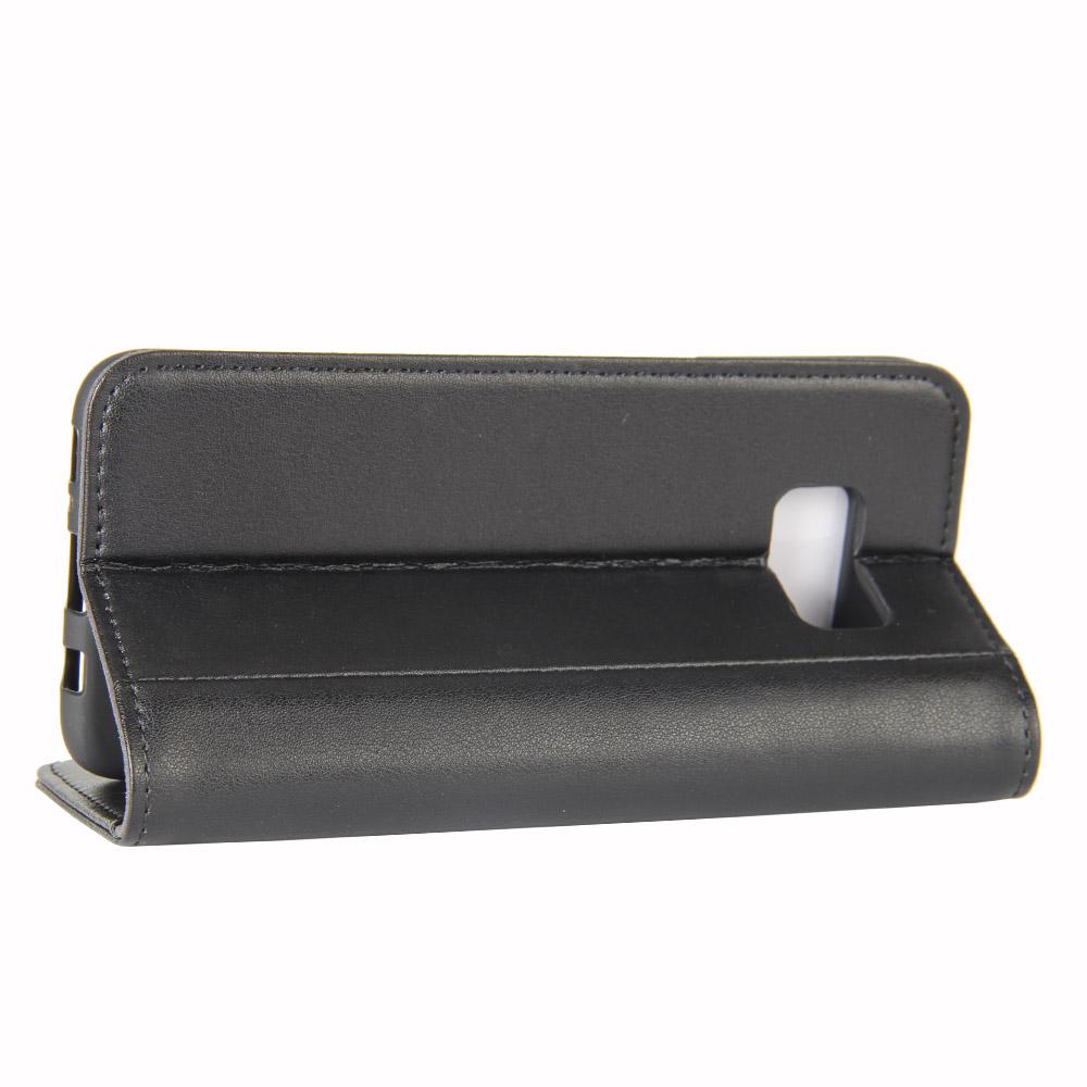 Étui en cuir veritable Samsung Galaxy S8, Noir