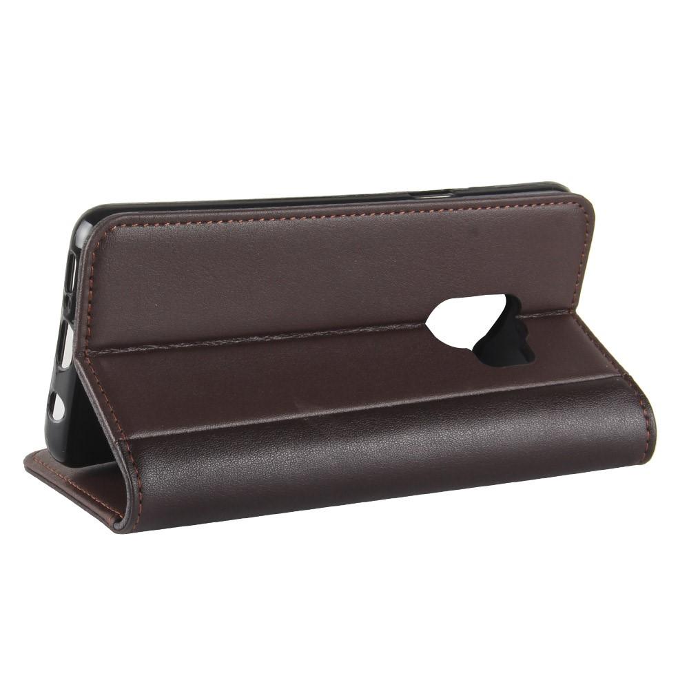 Étui en cuir veritable Samsung Galaxy S9, Marron