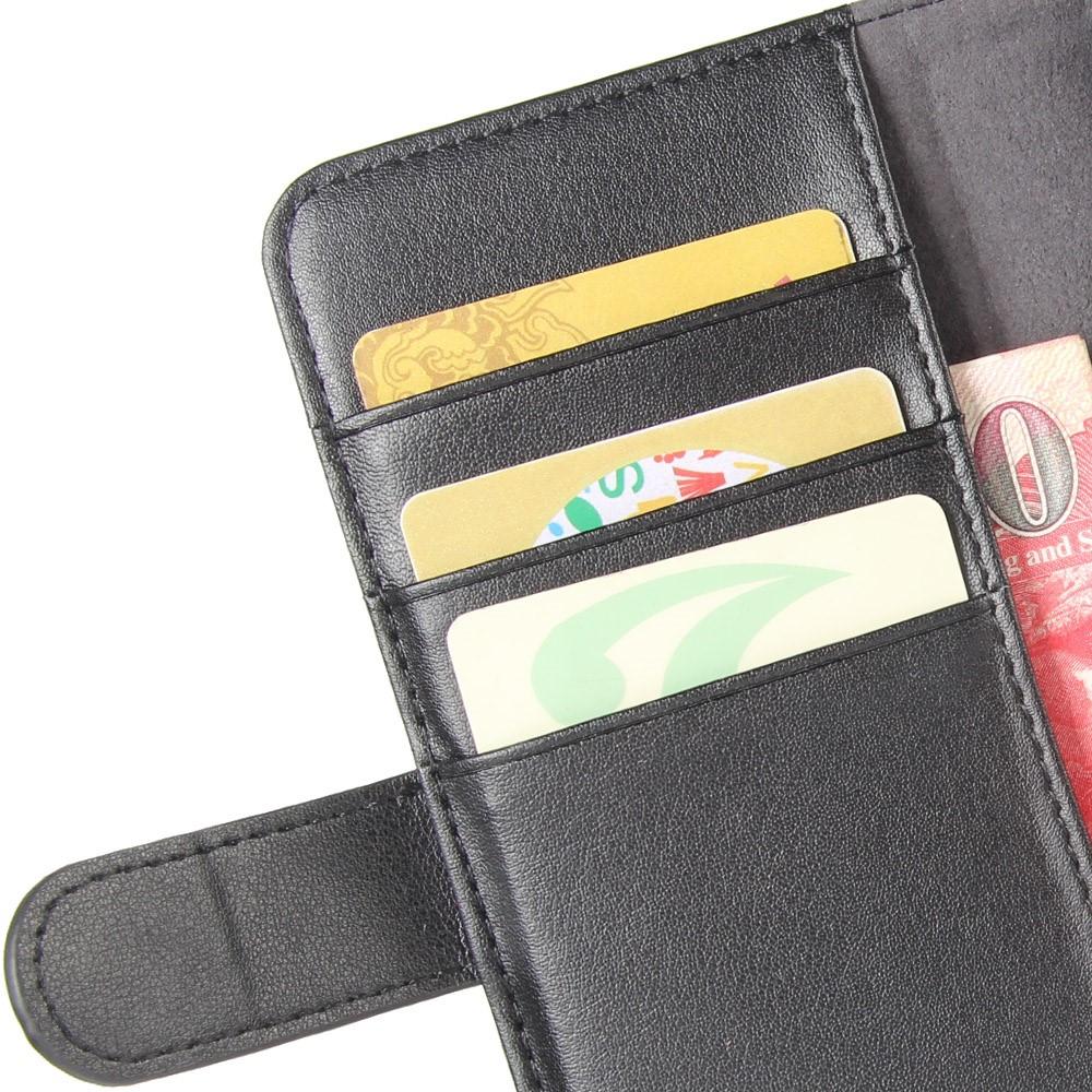 Étui en cuir veritable Samsung Galaxy S9, Noir