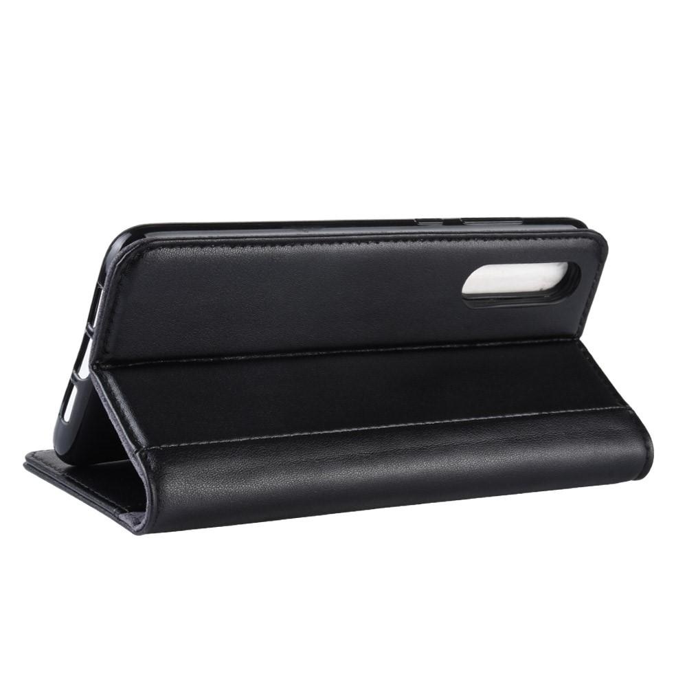Étui en cuir veritable Xiaomi Mi 9, Noir
