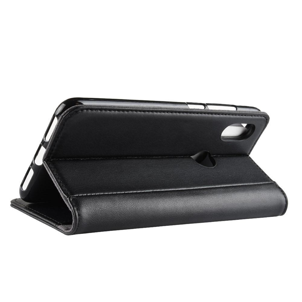 Étui en cuir veritable Xiaomi Mi A2 Lite, Noir