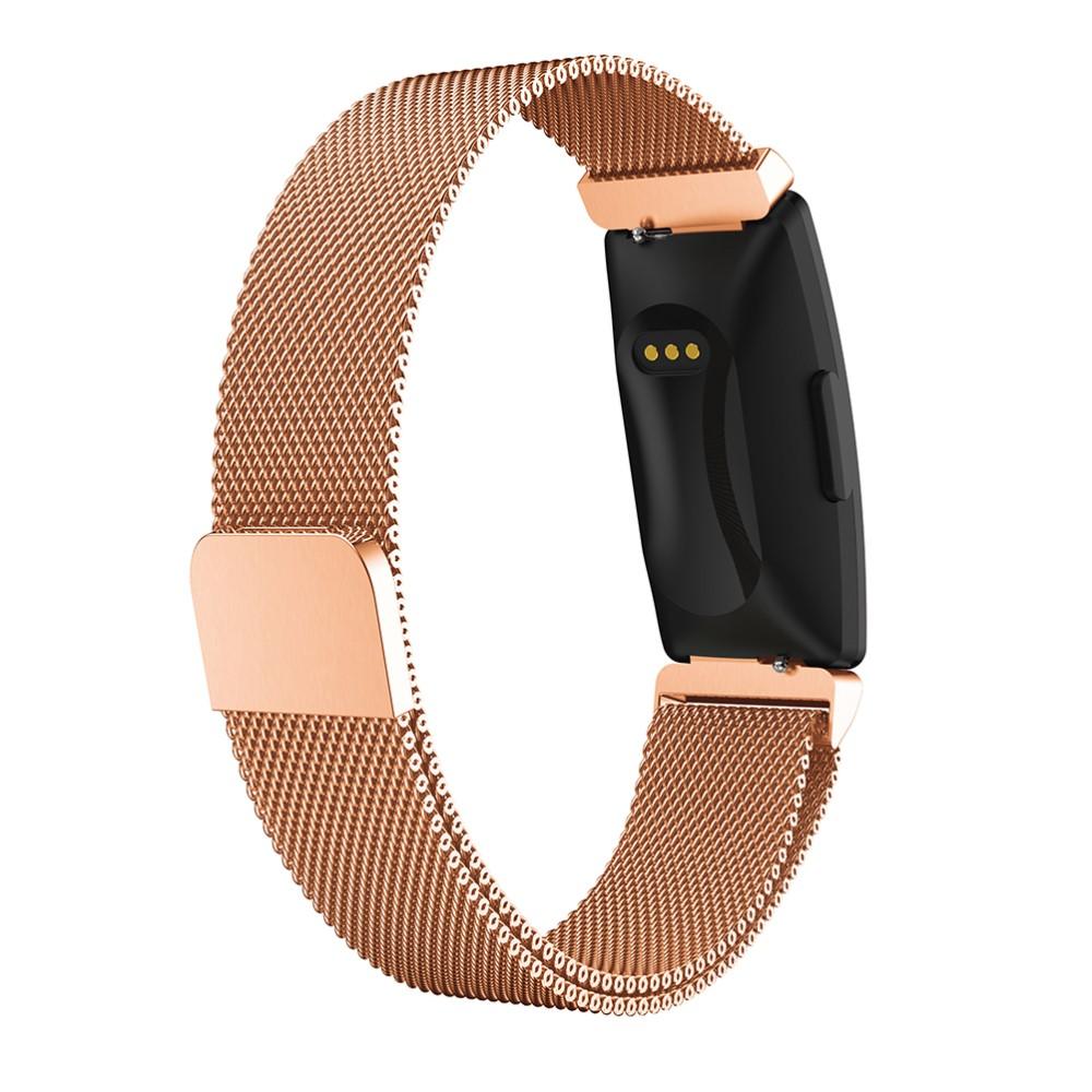 Bracelet milanais pour Fitbit Inspire/Inspire HR/Inspire 2, Or rose