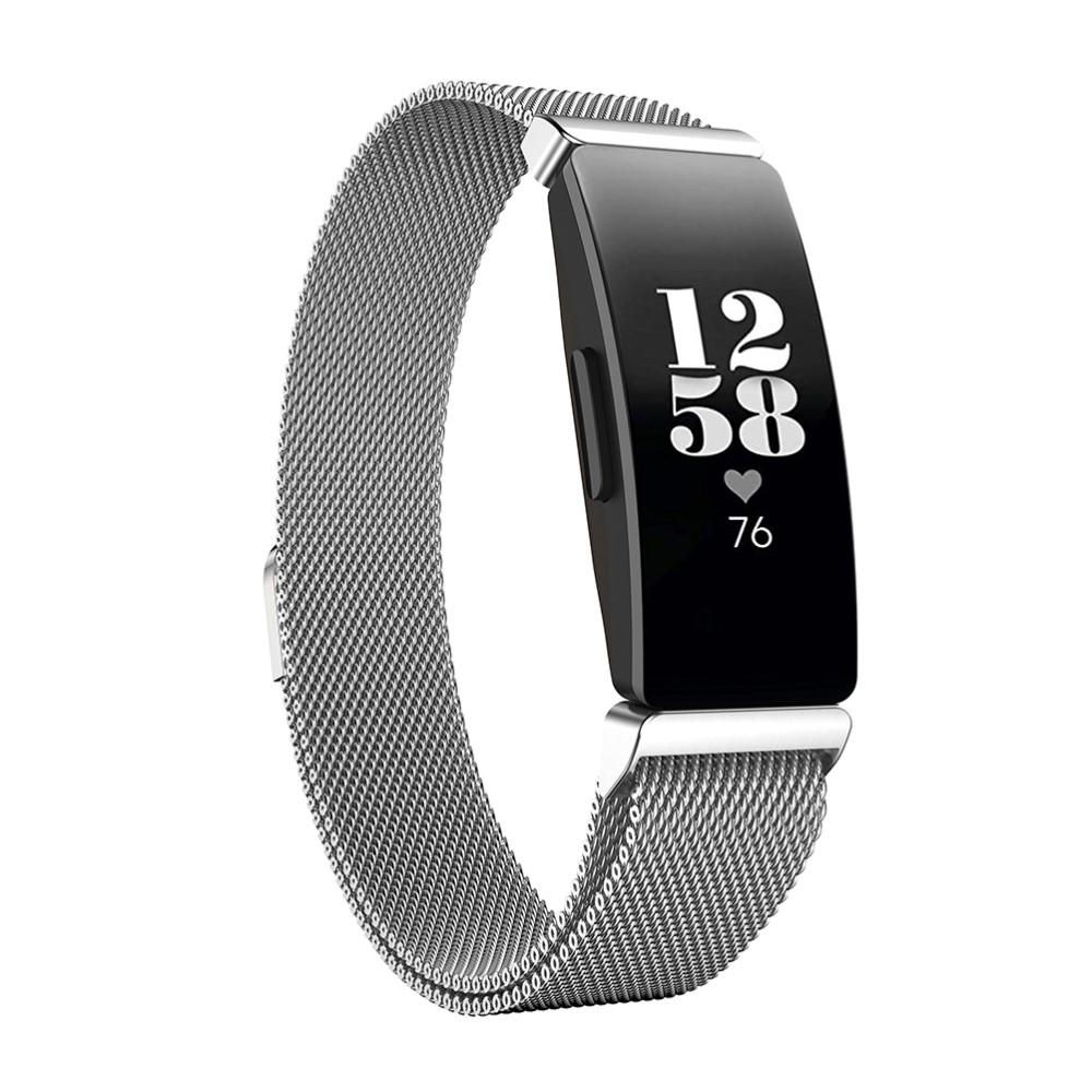 Bracelet milanais pour Fitbit Inspire/Inspire 2, argent