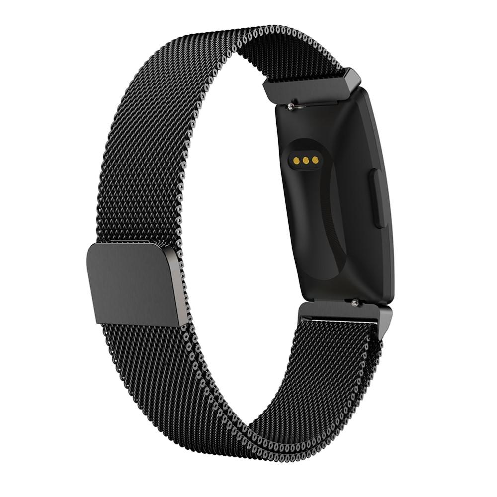Bracelet milanais pour Fitbit Inspire/Inspire 2, noir