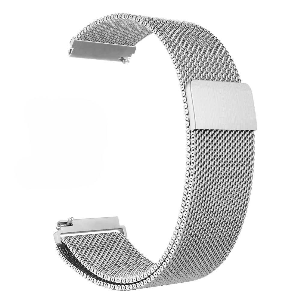 Bracelet milanais pour Huawei Watch GT/GT 2 46mm/GT 2e, argent