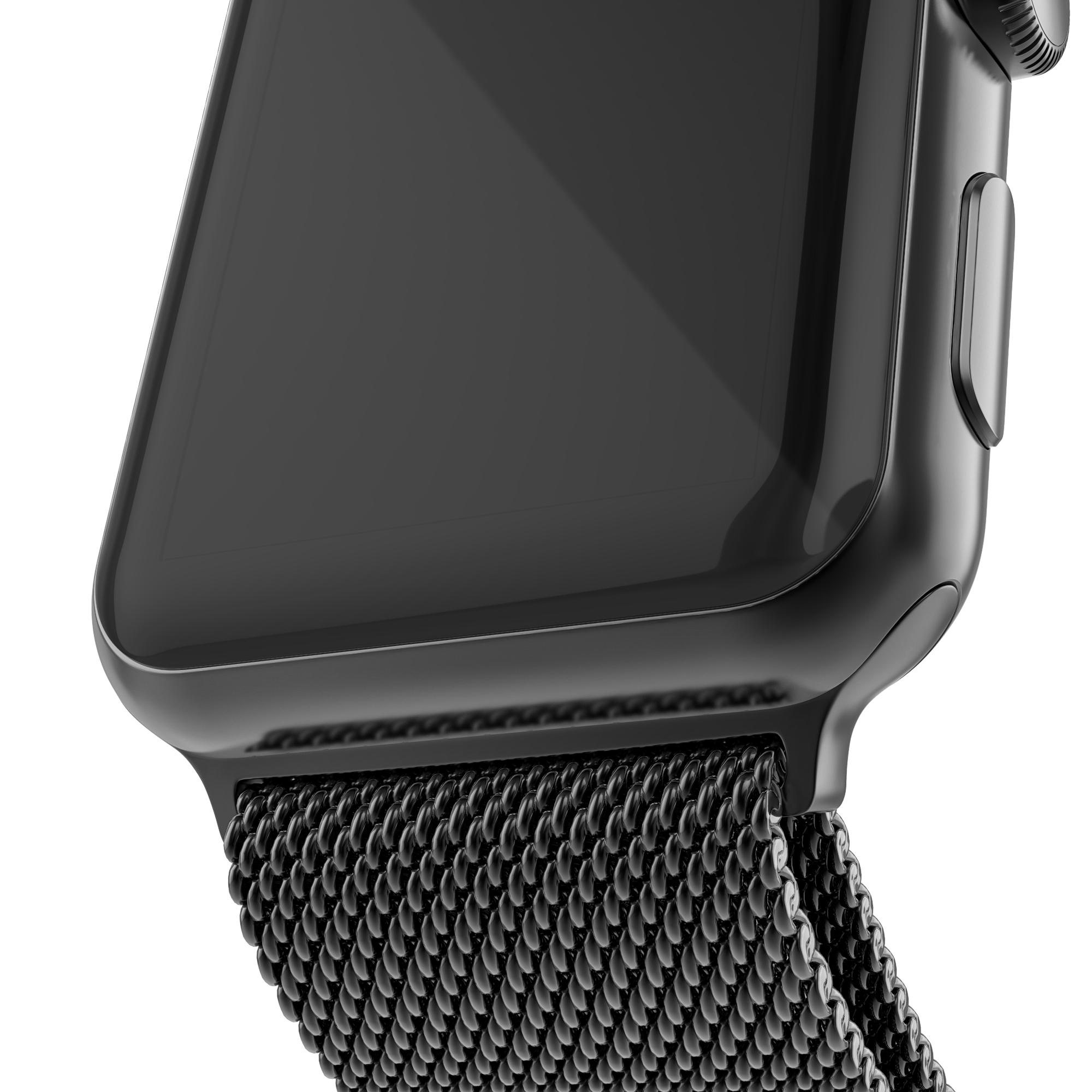 Bracelet milanais pour Apple Watch SE 44mm, noir