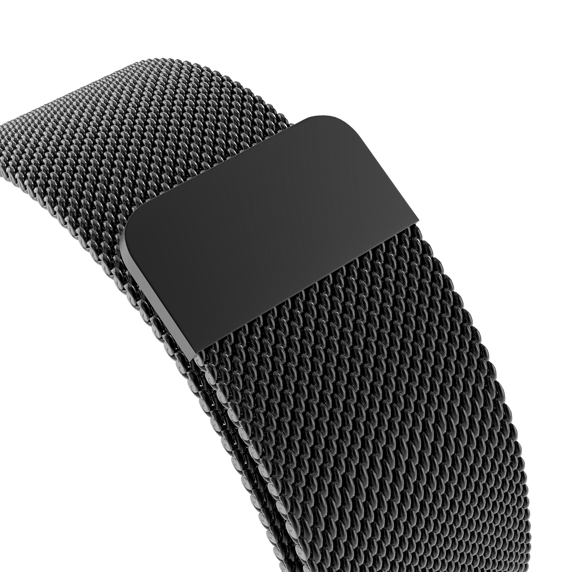 Bracelet milanais pour Apple Watch 44mm, noir