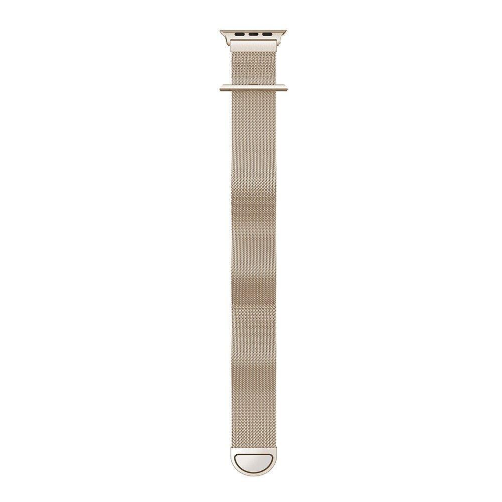 Bracelet milanais pour Apple Watch Series 9 45mm, Champagne d'or