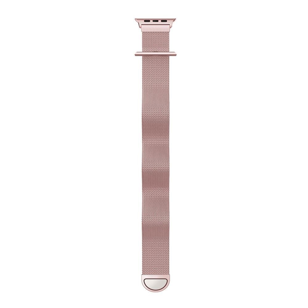 Bracelet milanais pour Apple Watch Ultra 49mm, rose doré