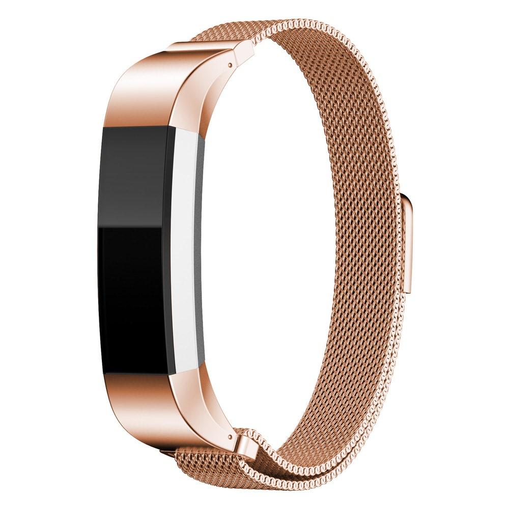 Bracelet milanais pour Fitbit Alta/Alta HR, or rose