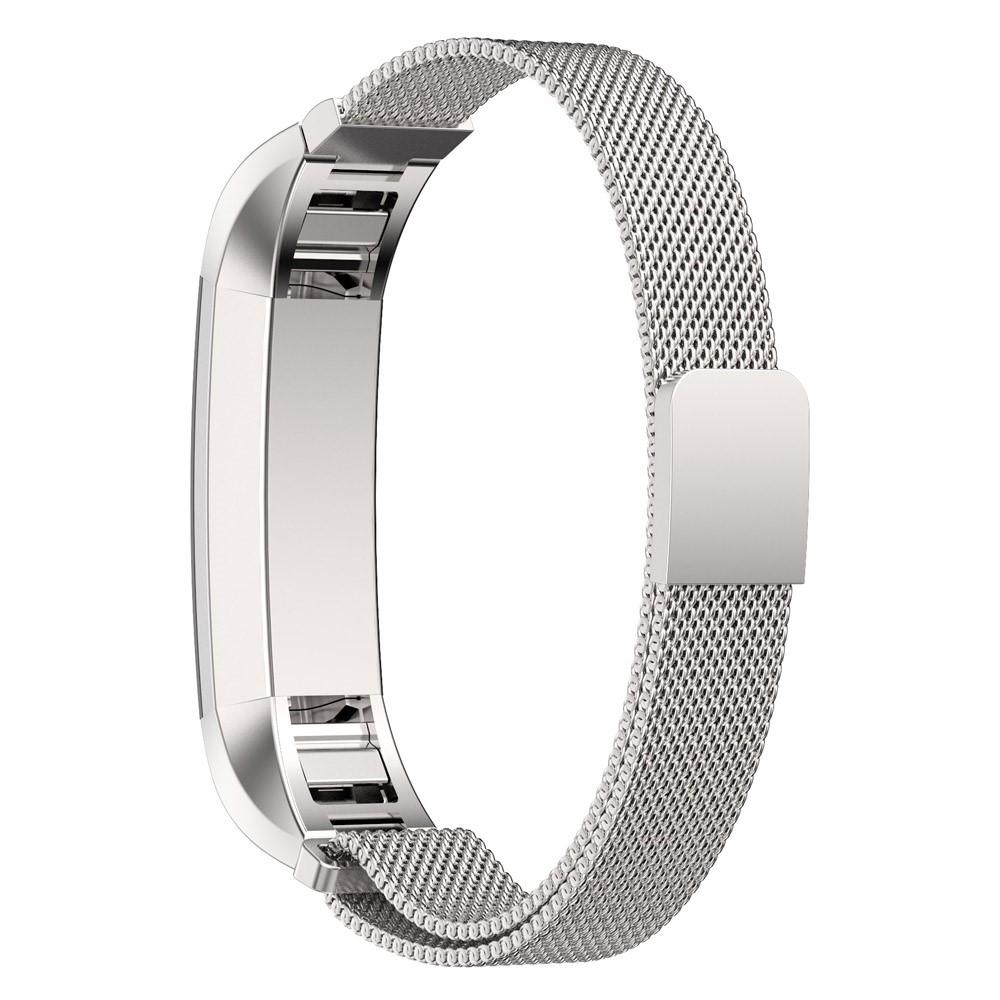 Bracelet milanais pour Fitbit Alta/Alta HR, argent
