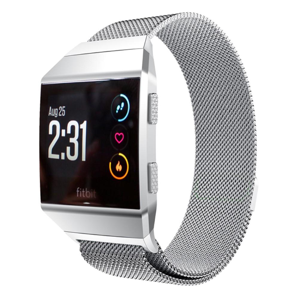 Bracelet milanais pour Fitbit Ionic, argent