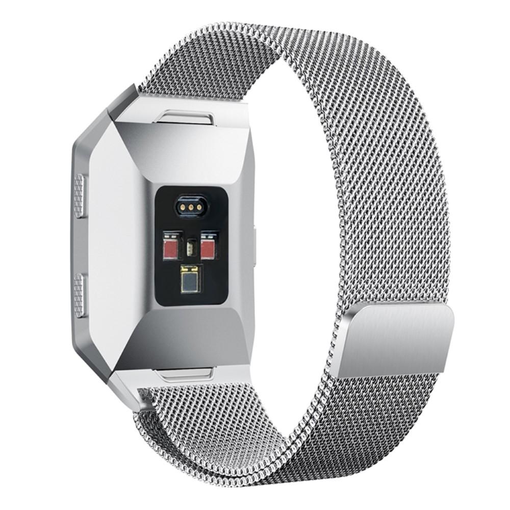 Bracelet milanais pour Fitbit Ionic, argent