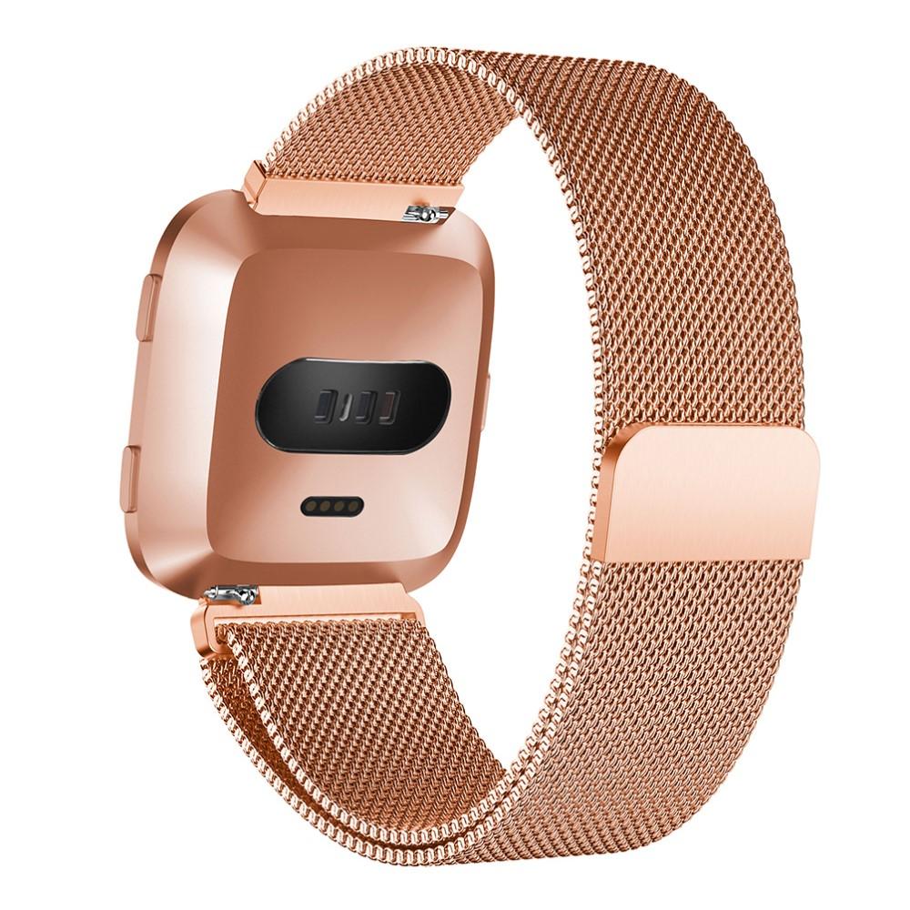 Bracelet milanais pour Fitbit Versa/Versa 2, or rose