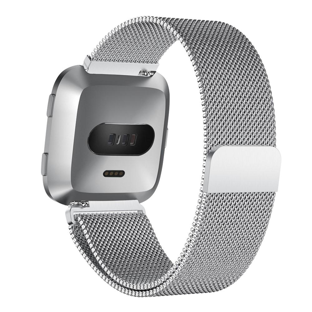 Bracelet milanais pour Fitbit Versa/Versa 2, argent