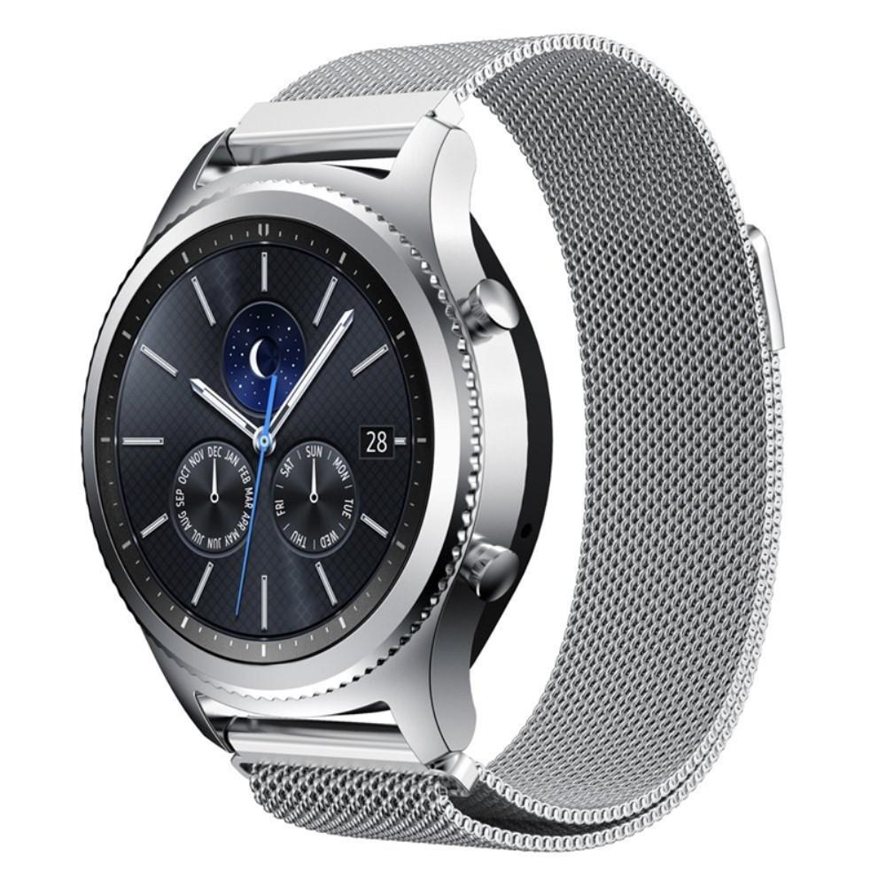 Bracelet milanais pour Samsung Gear S3 Frontier/S3 Classic, argent