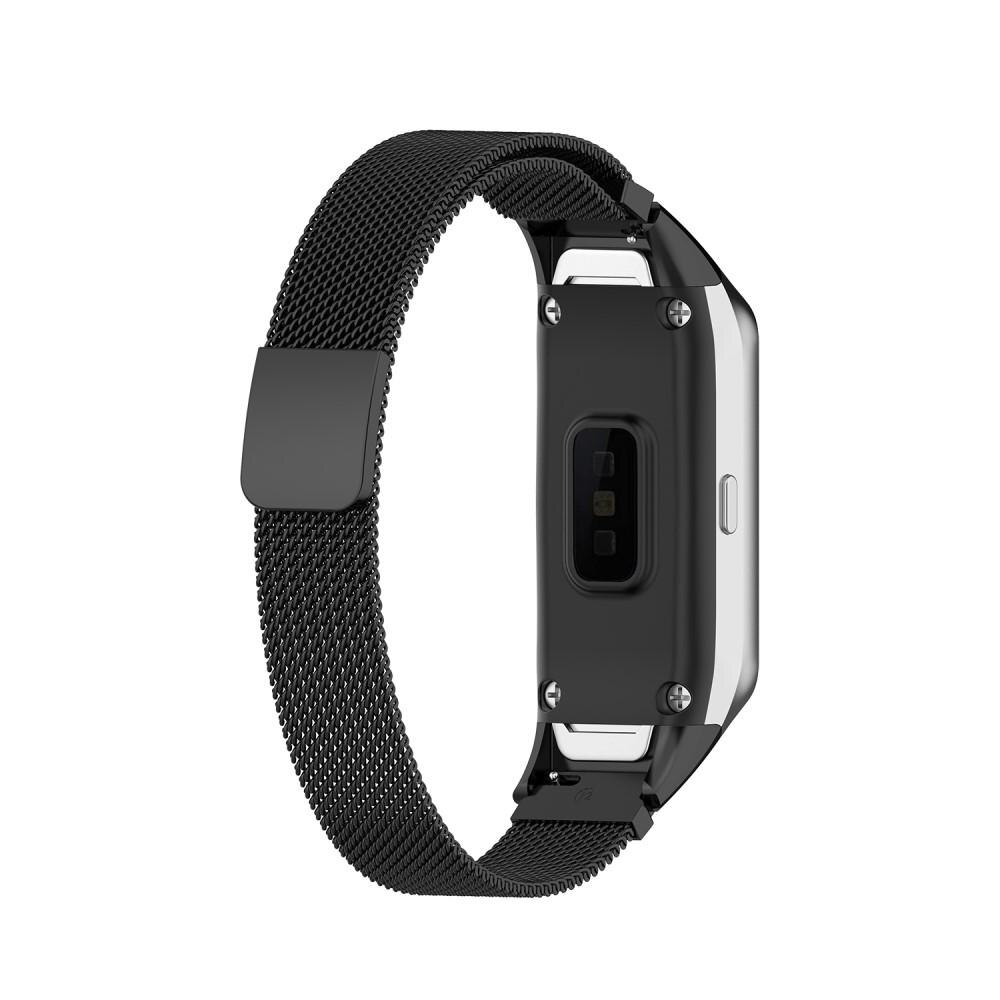 Bracelet milanais pour Samsung Galaxy Fit, noir