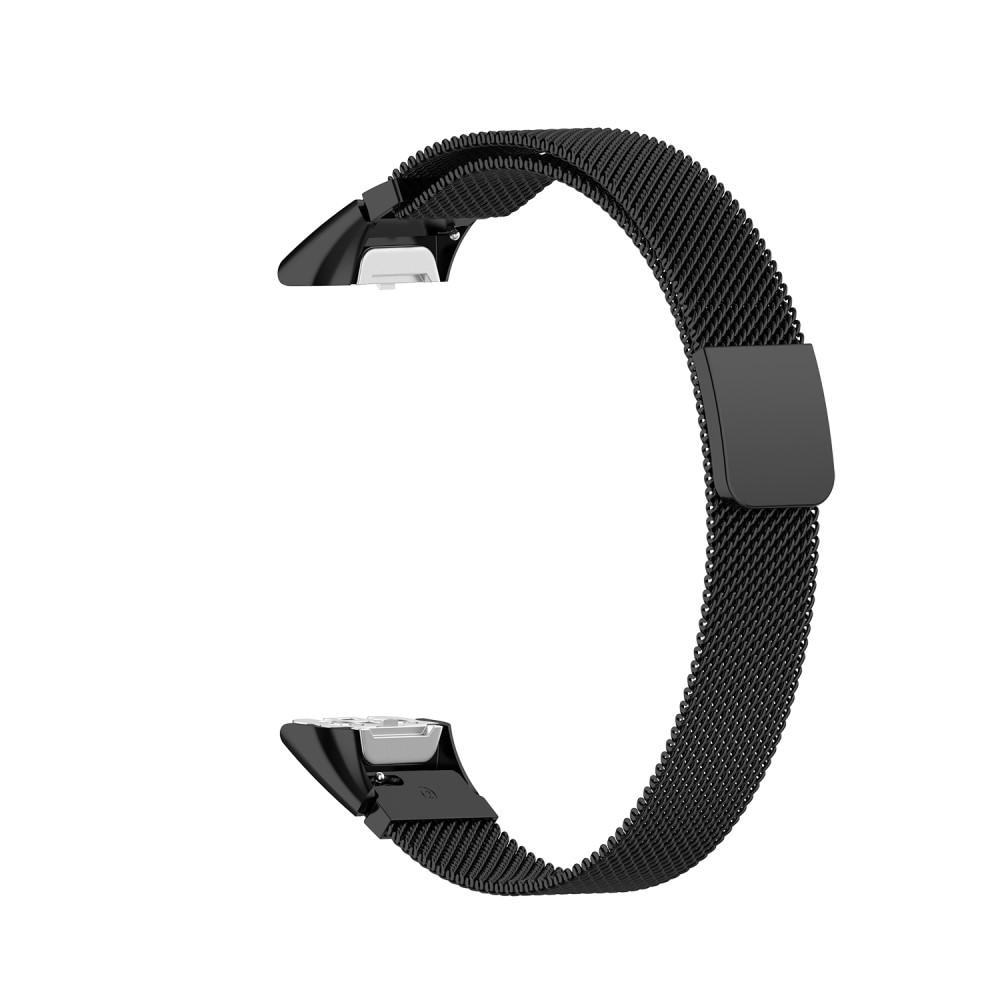 Bracelet milanais pour Samsung Galaxy Fit, noir