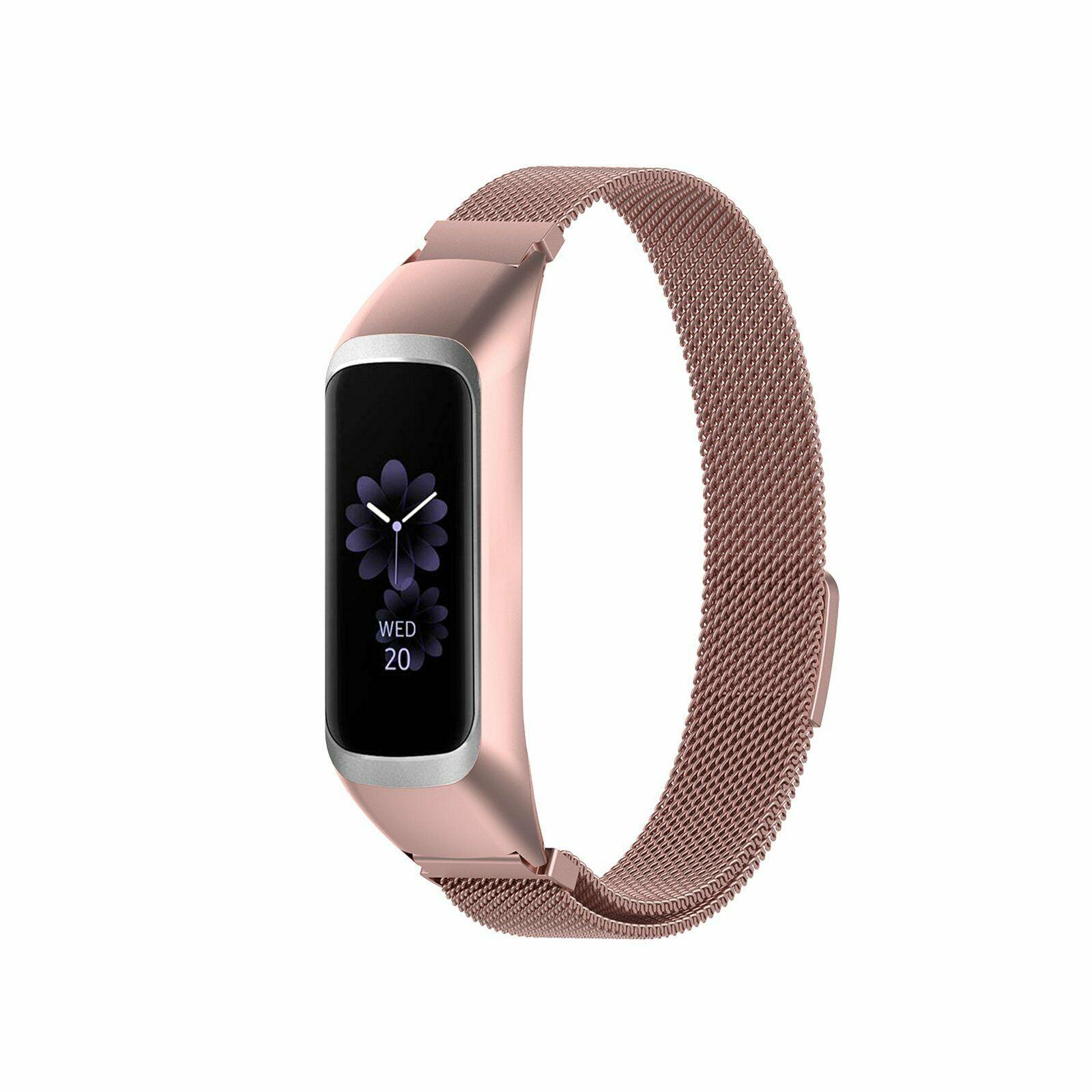 Bracelet milanais pour Samsung Galaxy Fit e, or rose