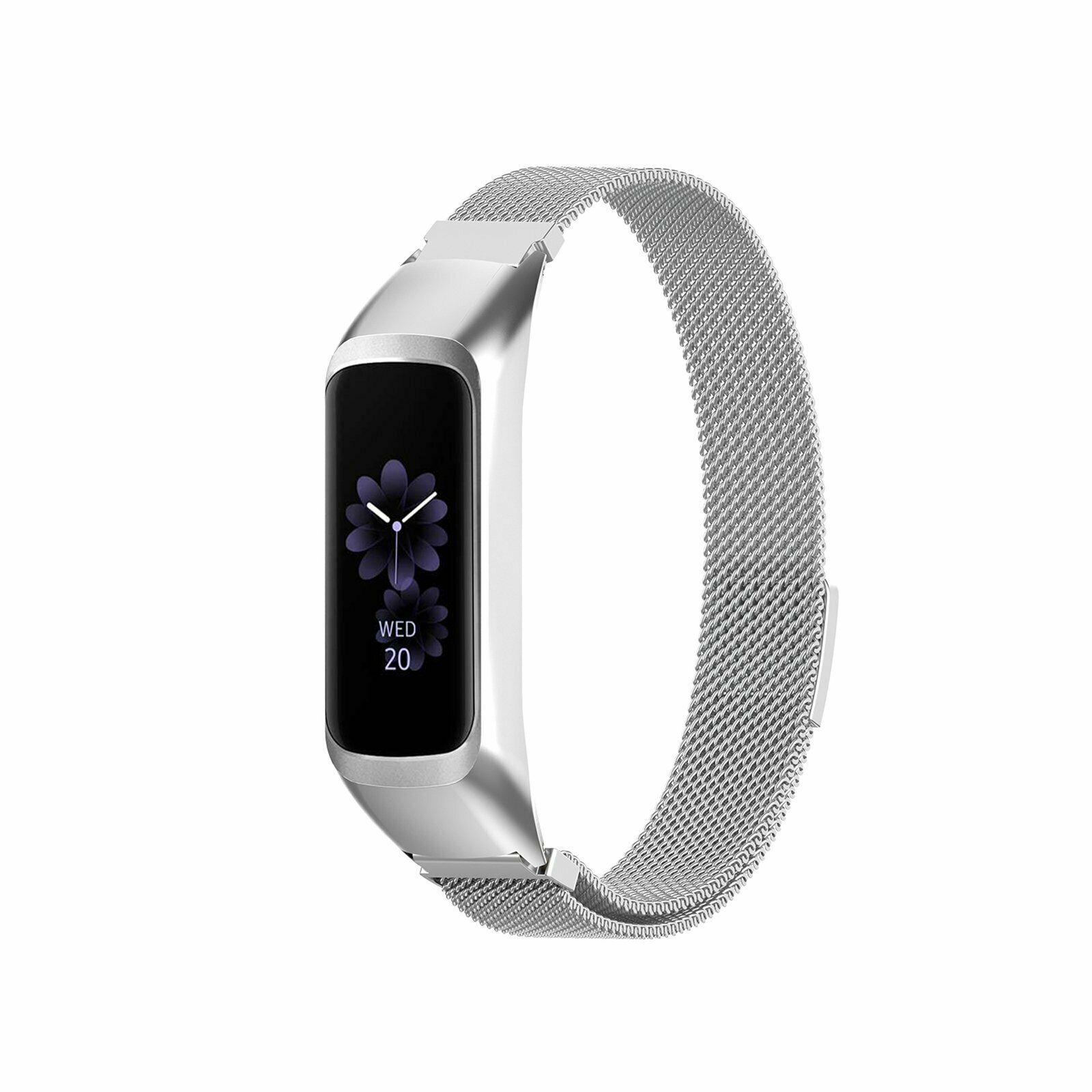 Bracelet milanais pour Samsung Galaxy Fit e, argent