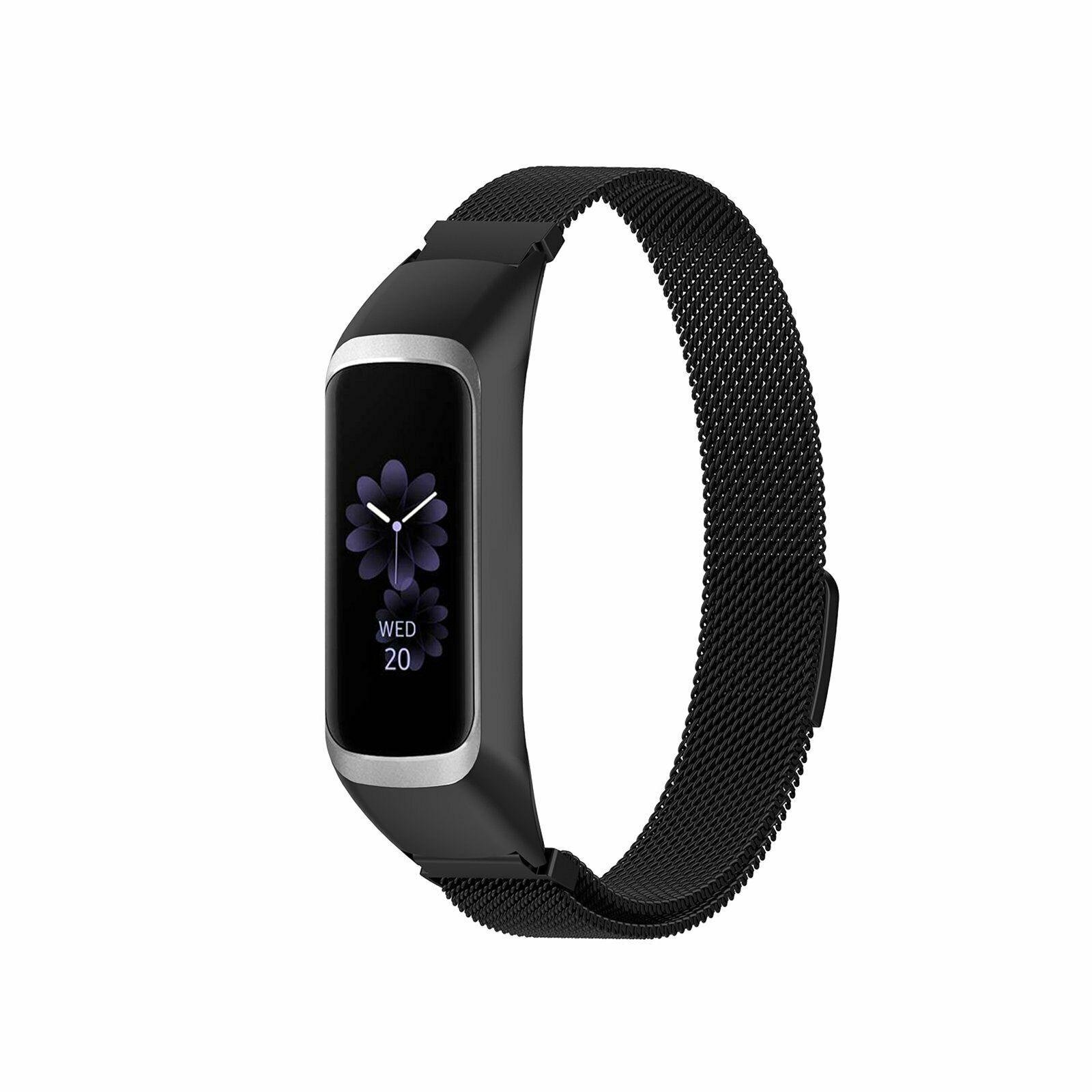 Bracelet milanais pour Samsung Galaxy Fit e, noir