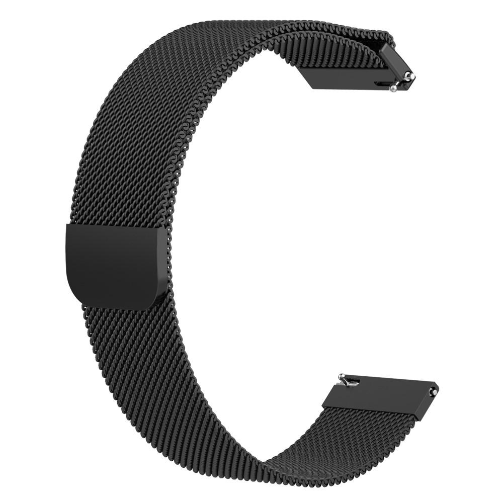 Bracelet milanais pour Samsung Galaxy Watch 42mm, noir
