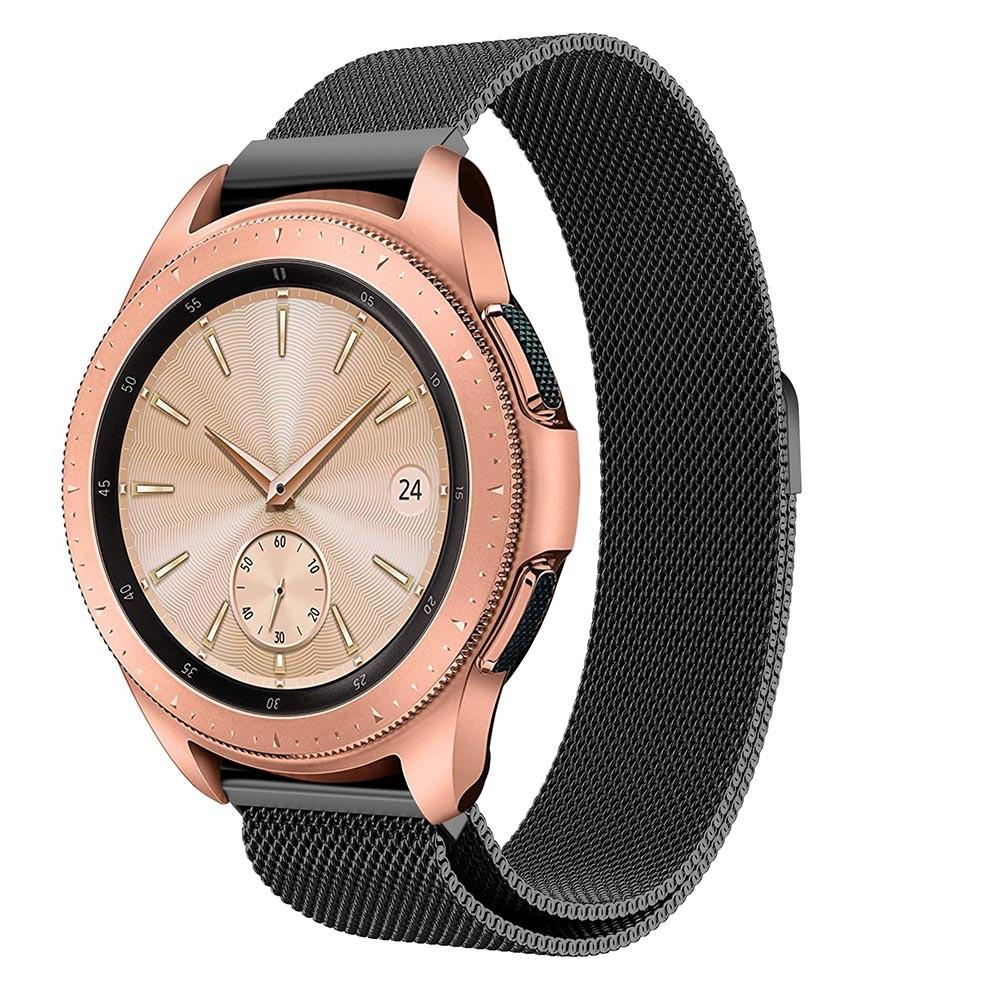 Bracelet milanais pour Samsung Galaxy Watch 42mm, Noir