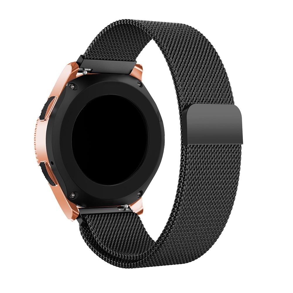 Bracelet milanais pour Samsung Galaxy Watch 42mm, noir