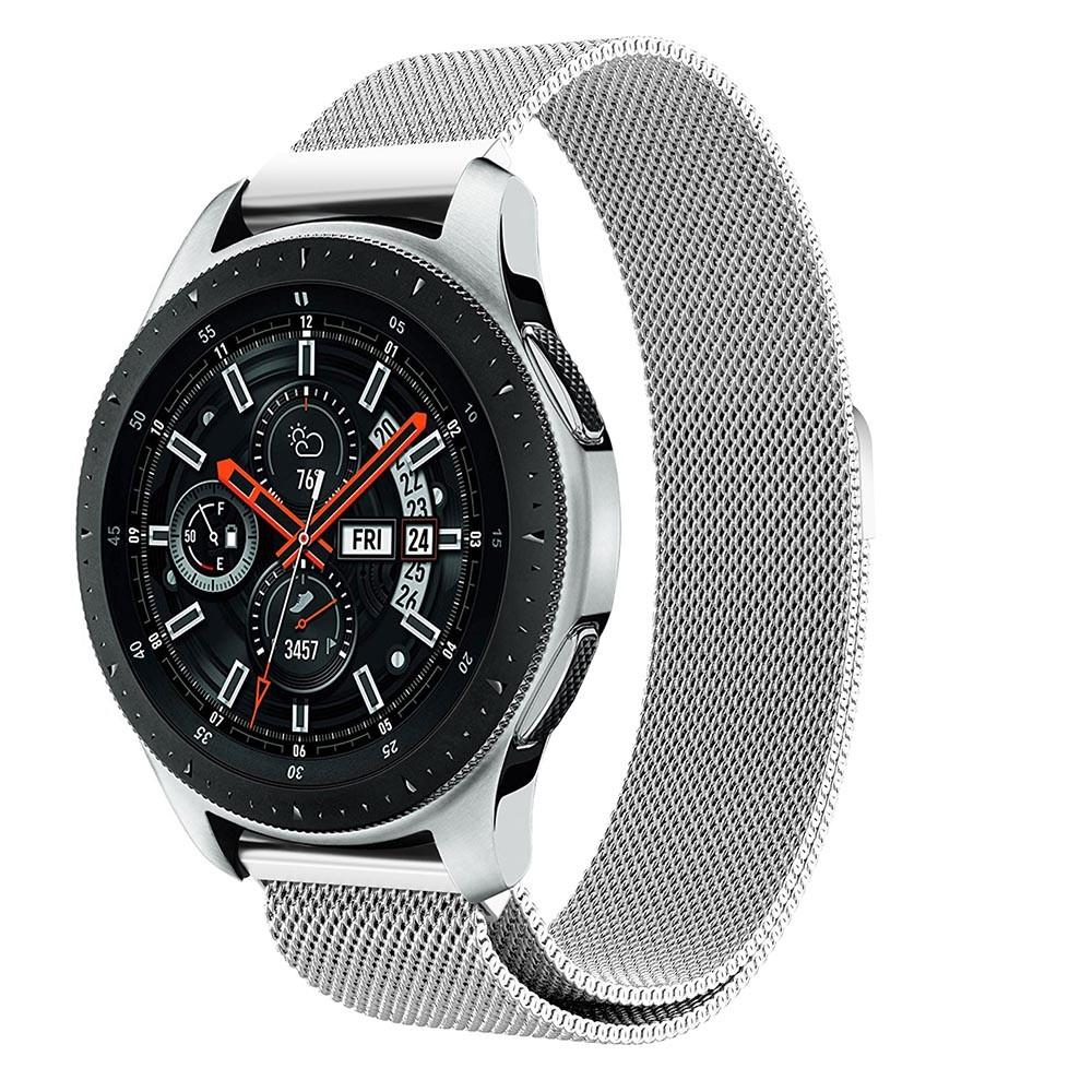 Bracelet milanais pour Samsung Galaxy Watch 46mm, argent