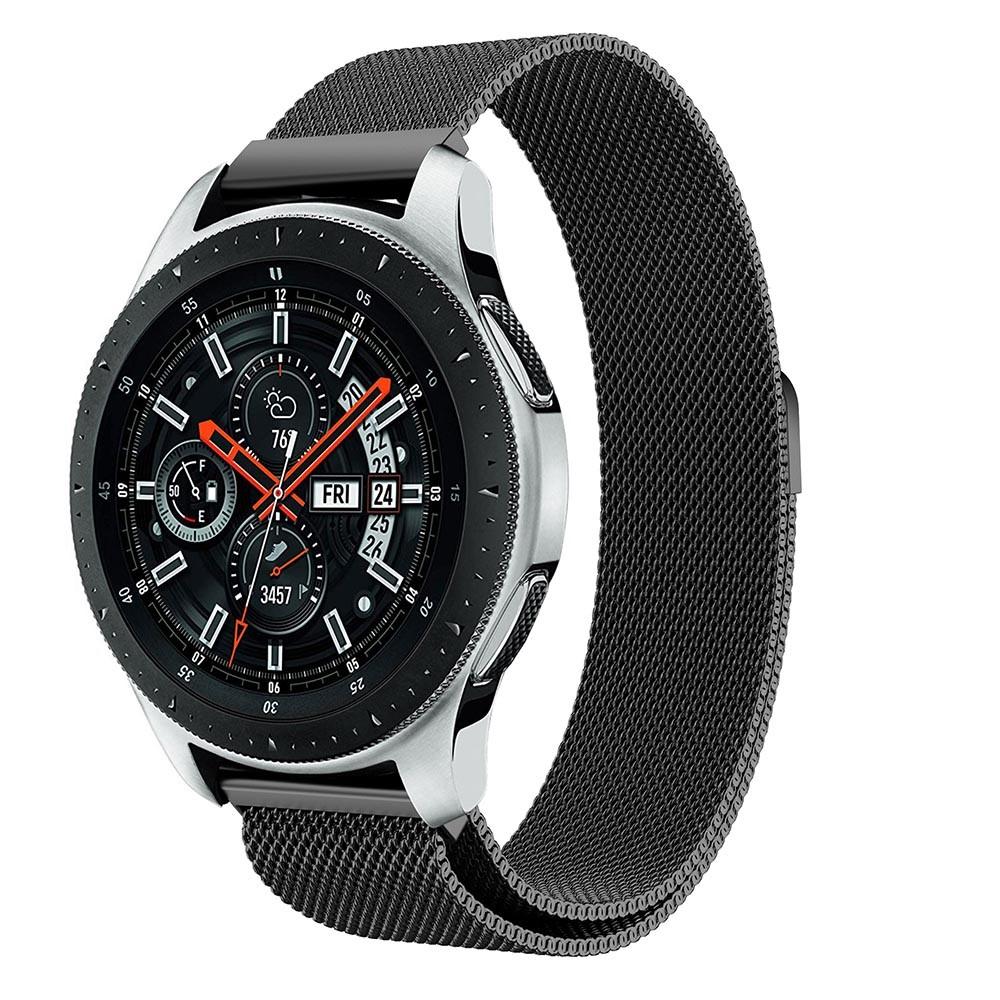 Bracelet milanais pour Samsung Galaxy Watch 46mm, Noir
