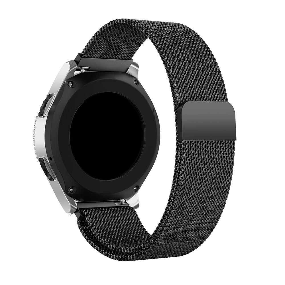 Bracelet milanais pour Samsung Galaxy Watch 46mm, noir