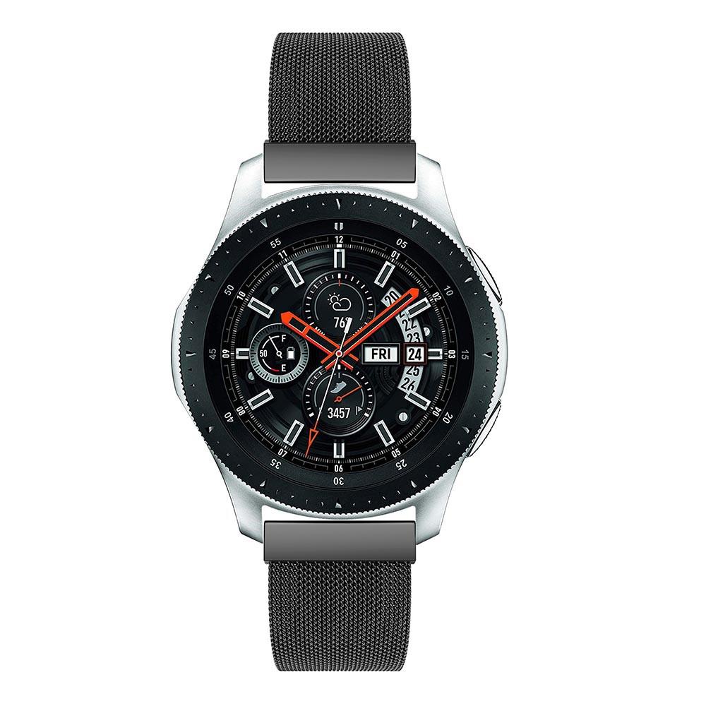 Bracelet milanais pour Samsung Galaxy Watch 46mm, Noir
