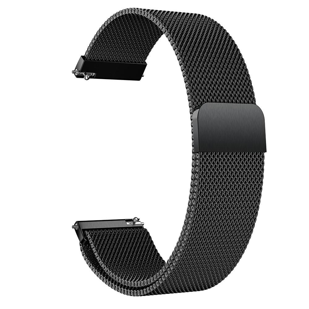 Bracelet milanais pour Samsung Galaxy Watch Active, noir