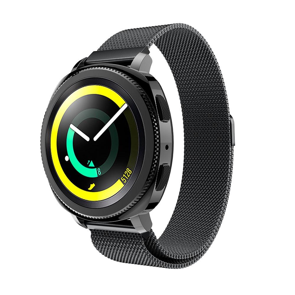 Bracelet milanais pour Samsung Gear Sport, Noir