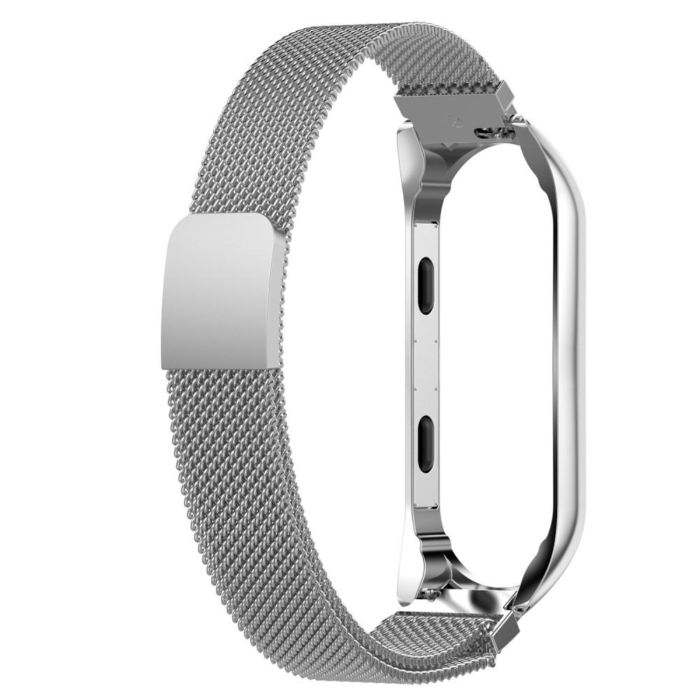 Bracelet milanais pour Xiaomi Mi Band 3/4, argent