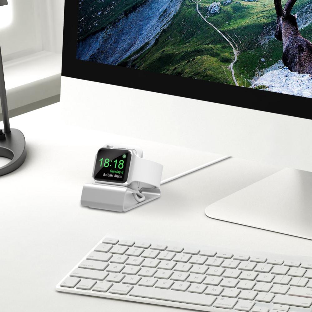 Support de Chargeur Apple Watch Argent