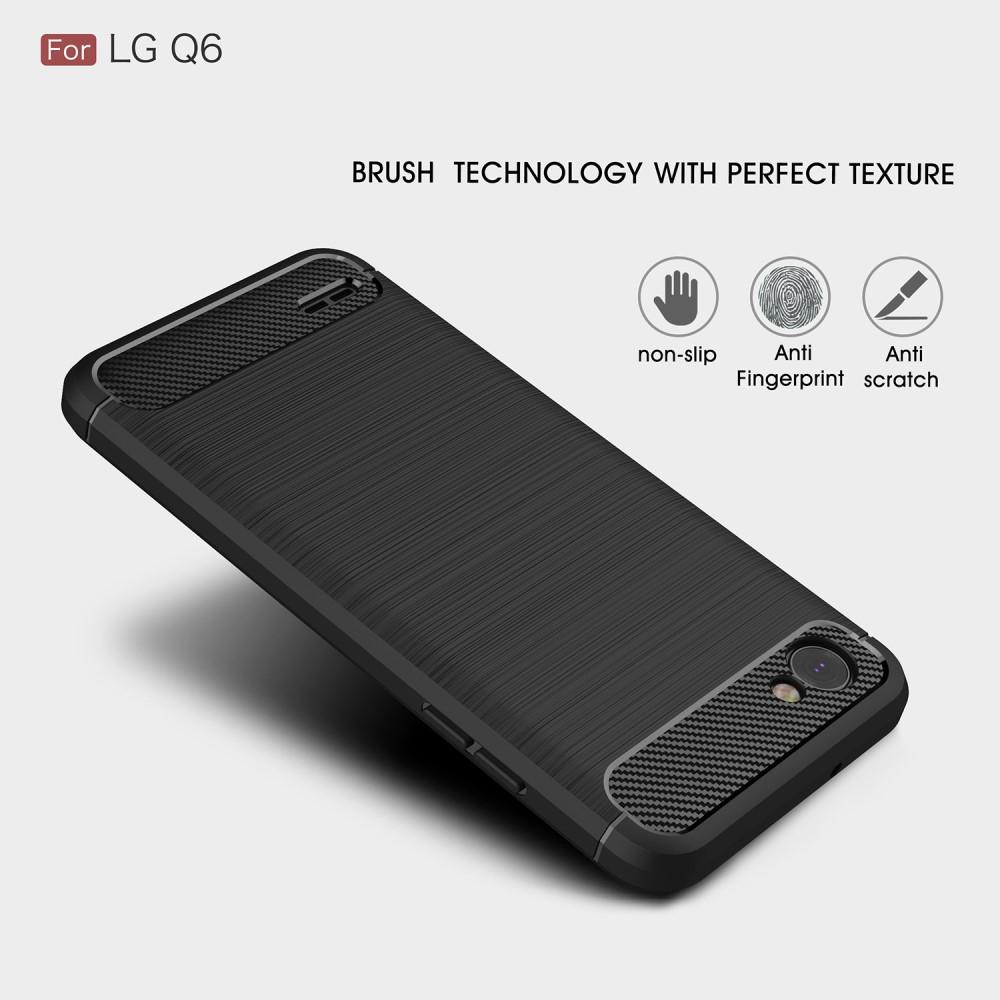 Coque Brushed TPU Case LG Q6 Black